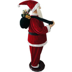 58 in. Christmas Dancing Santa Claus with Teddy Bear