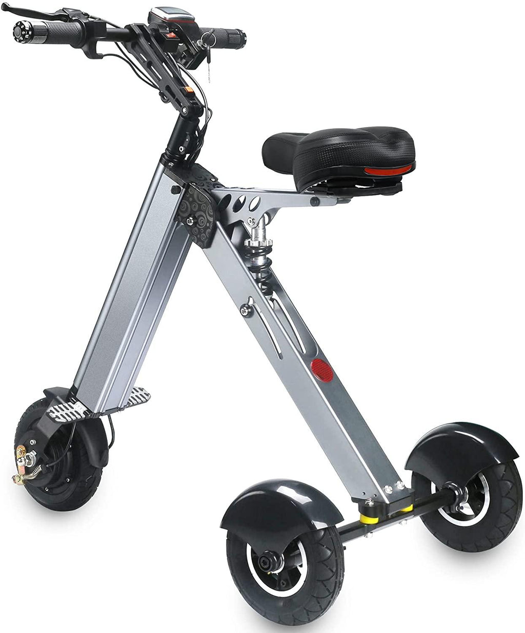 TopMate ES31 Foldable Electric Scooter Mini Tricycle, Electric Mobility Scooter with Reverse Function and Screen Display, Key Switch and 3 speeds Folding Electric Trike, Lightweight Scooter for Travel