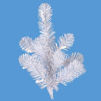 Joedot 7.5' Pre-Lit Crystal White Spruce Artificial Upside Down Christmas Tree - Clear