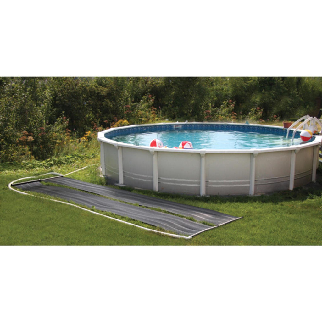 SUNQUEST 2' x 20' Solar Pool Heater with Integrated Diverter Valve and 2 6' Hoses
