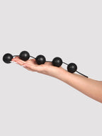 Smooth Latex Anal Power Jiggle Balls, Black