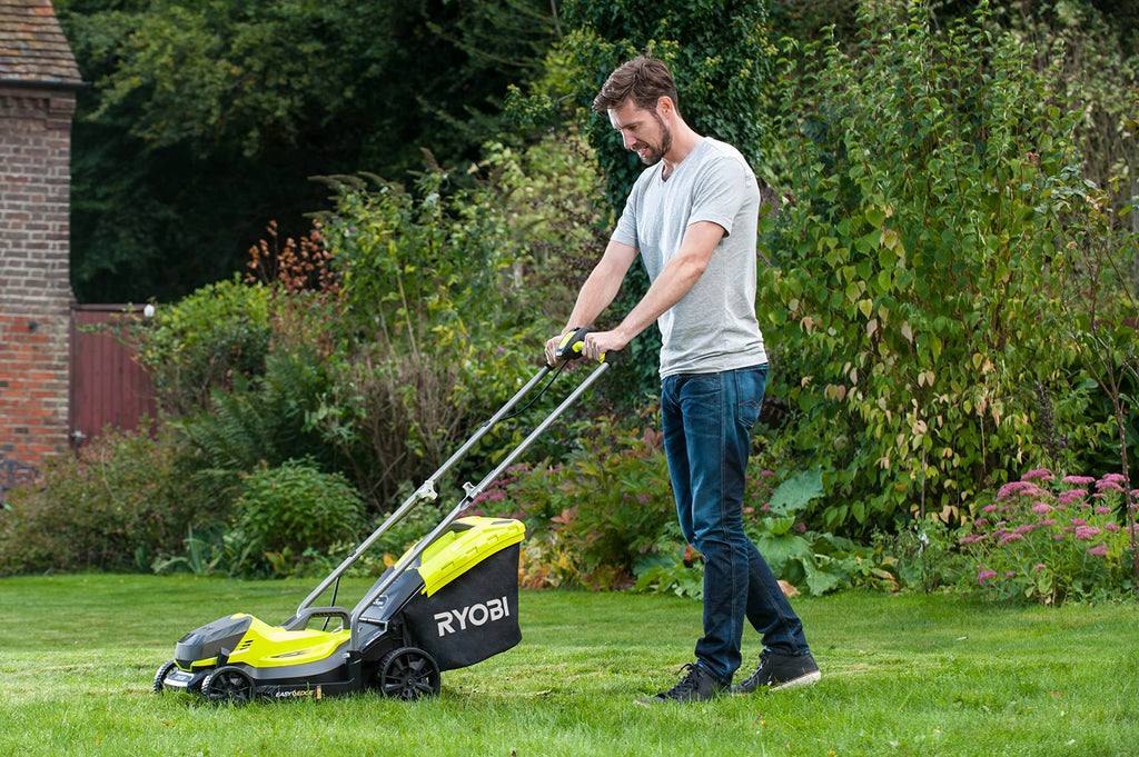 18V ONE+ OLM1833B Cordless Lawnmower - 33cm Cutting Width, Without Battery &amp; Charger, Compact for Small Lawns