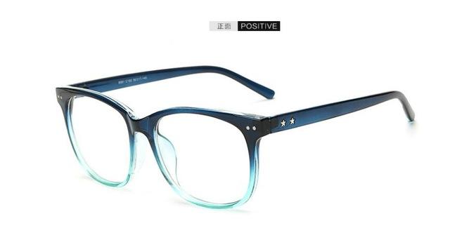 Sunglasses - Classic Retro Clear Lens Optical Squre Frame Glasses