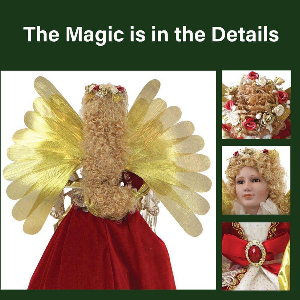 32 in. Christmas Angel Figurine with Music and Lights