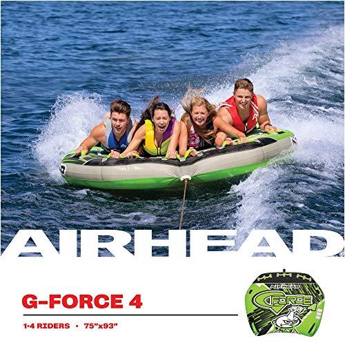AIRHEAD G-Force | 1-4 Rider Towable Tube for Boating