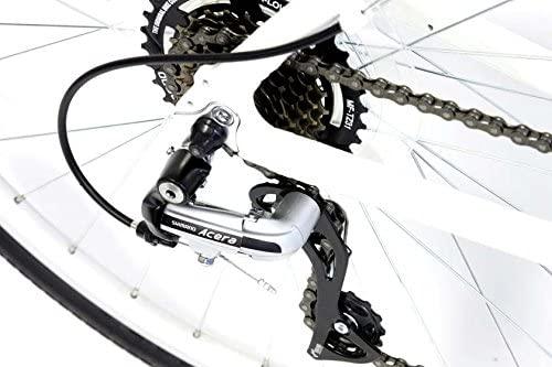 Windsor Rover 2.0 Hybrid 700c Comfort Bike 21 Speed with Suspension Fork, Flat Bars and Comfort Seat