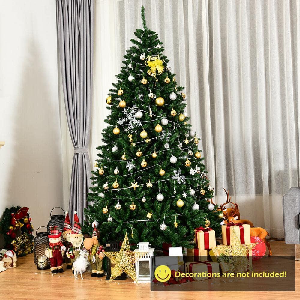 7.5 ft. Unlit Douglas Full Fir Hinged Artificial Christmas Tree with 2254-Tips