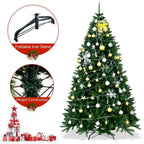 7.5 ft. Unlit Douglas Full Fir Hinged Artificial Christmas Tree with 2254-Tips