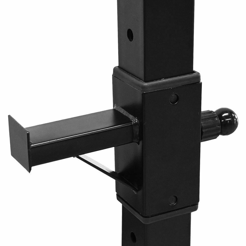 Max Load 550Lbs Pair of Adjustable 40"-66" Rack Sturdy Steel Squat Barbell Bench Press Stands Gym/Home Gym Portable Dumbbell Racks Stands (one Pair/Two pcs)