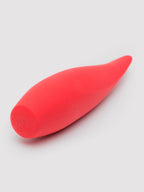 Red Hot Rechargeable Silicone Flickering Tongue Vibrator, Red