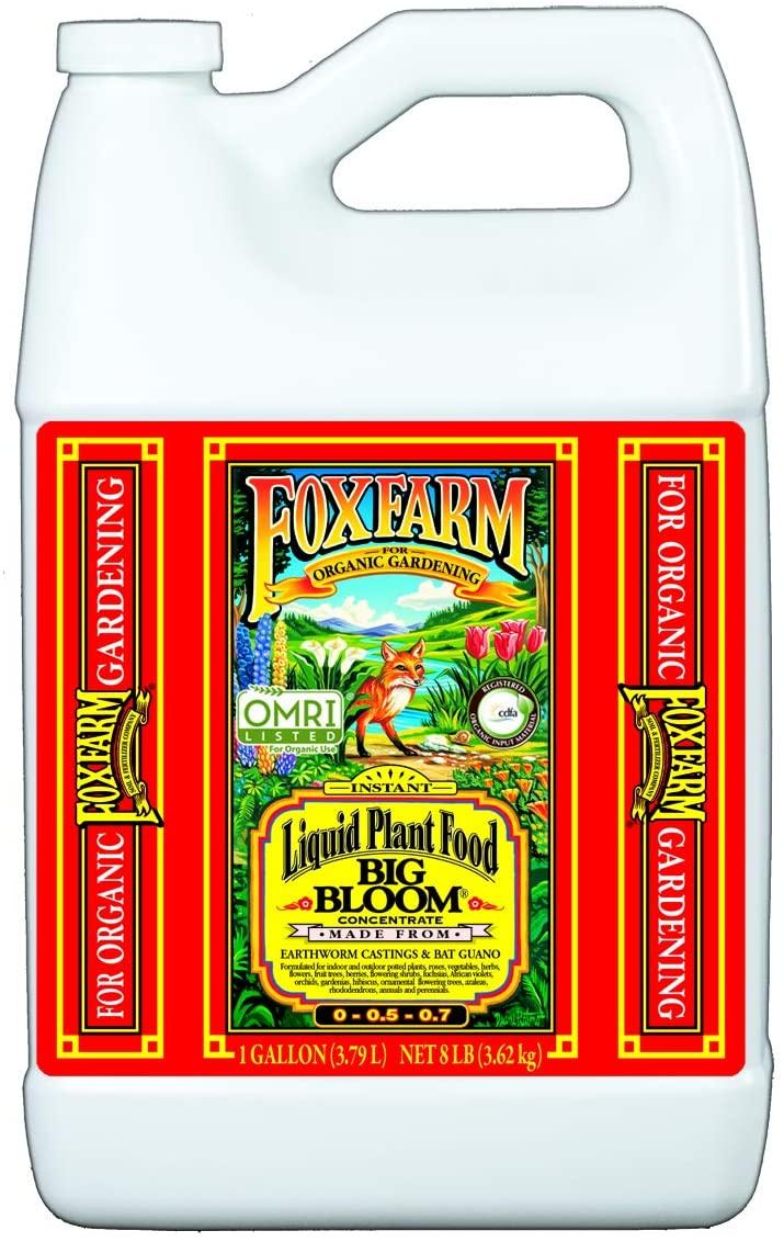 fox farm glcmbx0005 tiger bloom organic, grow big, 1 gallon combo pack fertilizer