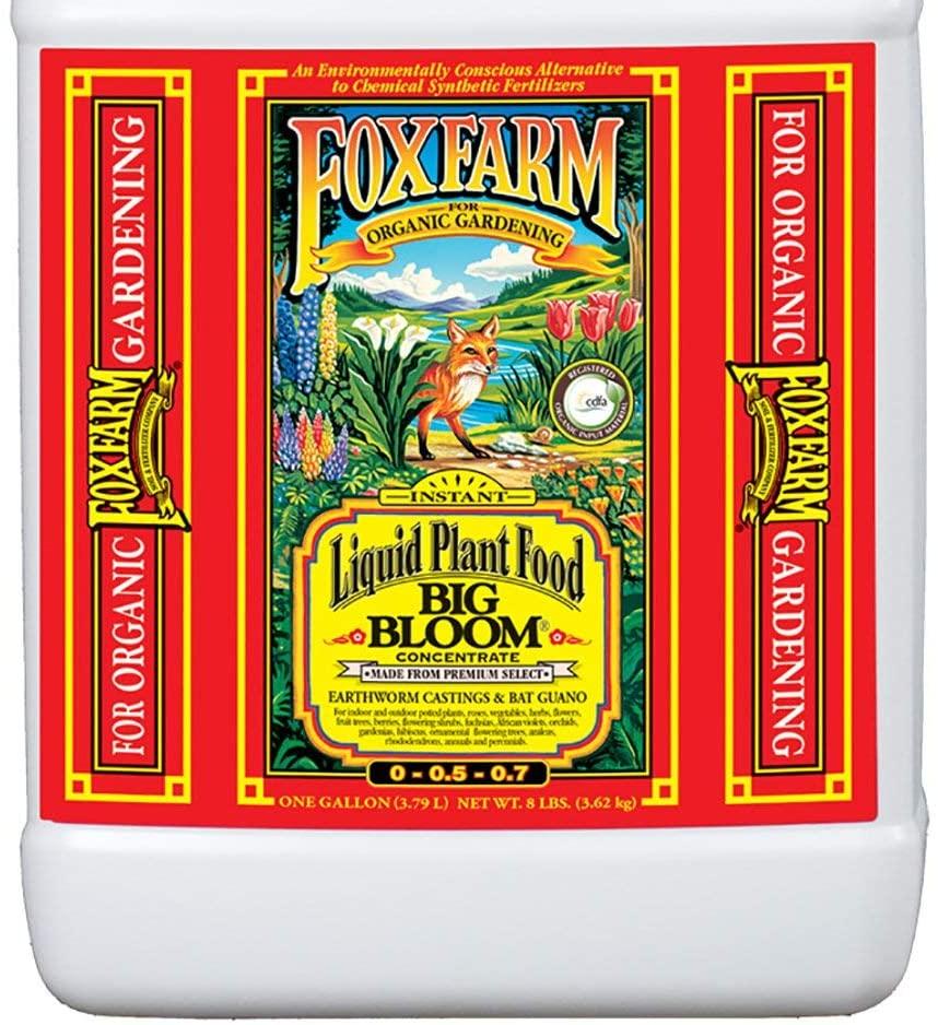 fox farm glcmbx0005 tiger bloom organic, grow big, 1 gallon combo pack fertilizer