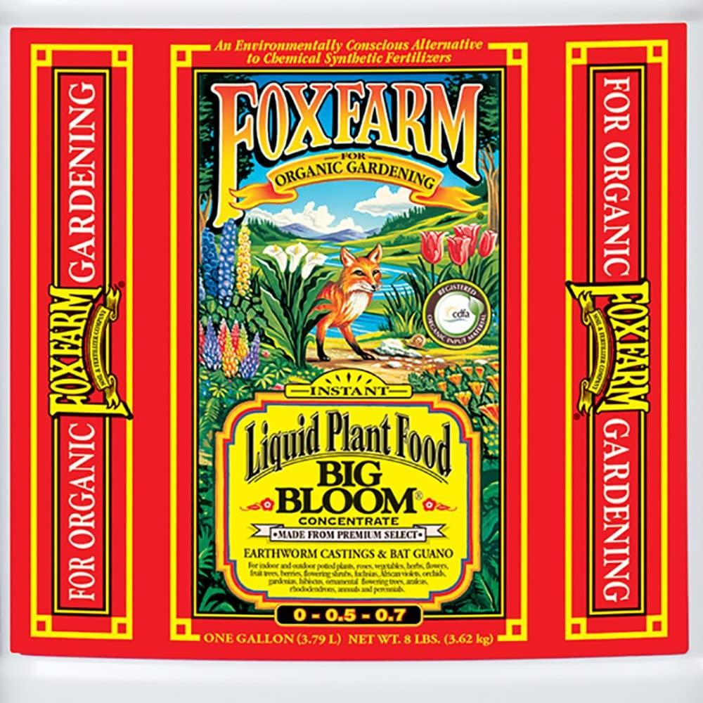 fox farm glcmbx0005 tiger bloom organic, grow big, 1 gallon combo pack fertilizer
