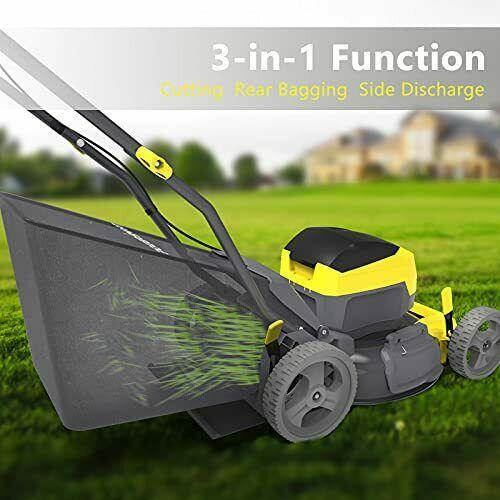 PowerSmart Lawn Mower, 17-inch Push Cordless Lawn Mower, 40V 4Ah Electric Powere