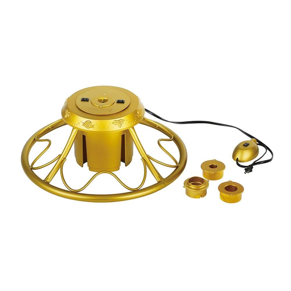 Home Heritage Rotating Tree Stand w/ Twinkly App Controlled RGB Lights