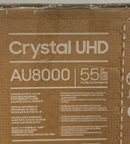 samsung 55" (au8000) 4k crystal uhd hdr smart tv