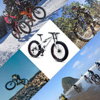 Fat Tire Mountain Bikes - 21 Speed Anti-Slip Bike 26 Inch Fat Tire Sand Bike Double Disc Brake Suspension Outdoor Sports Snow Mountain Bicycle for Adult Men Women