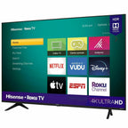 hisense 58" in 4k led smart tv roku dolby vision hdr