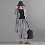 babakud  summer new linen retro casual loose pants