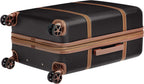 Vienna Spinner Suitcase Luggage - Expandable with Wheels - 26.7 Inch, Black