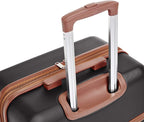 Vienna Spinner Suitcase Luggage - Expandable with Wheels - 26.7 Inch, Black