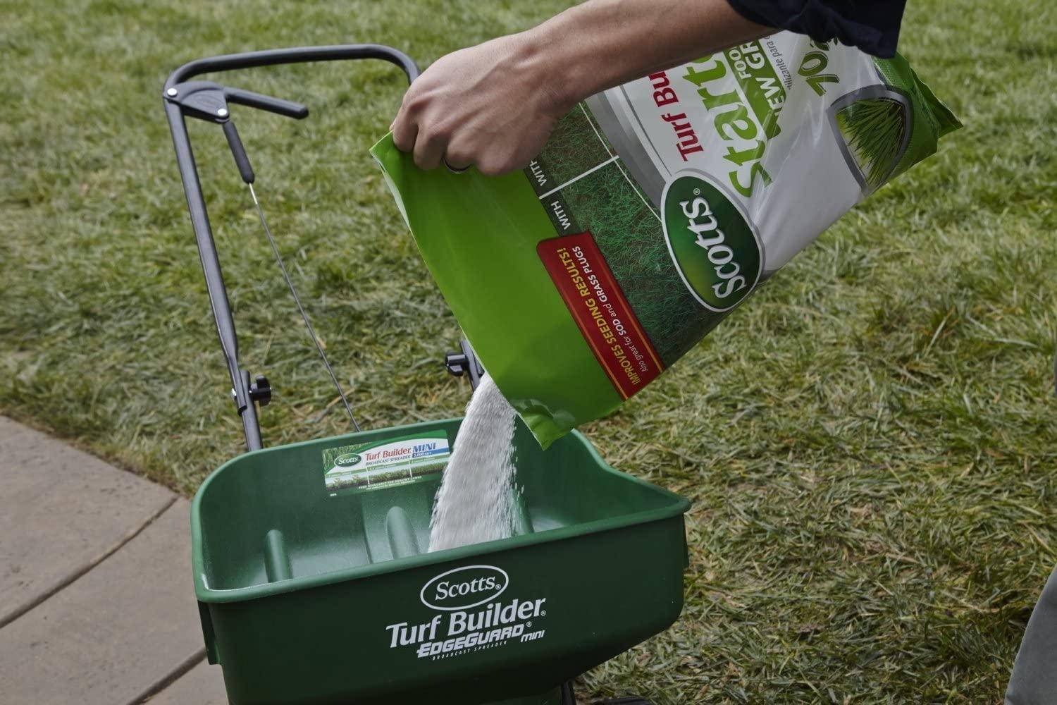 scotts turf builder starter food for new grass - covers 14,000 sq ft., 42 lbs.