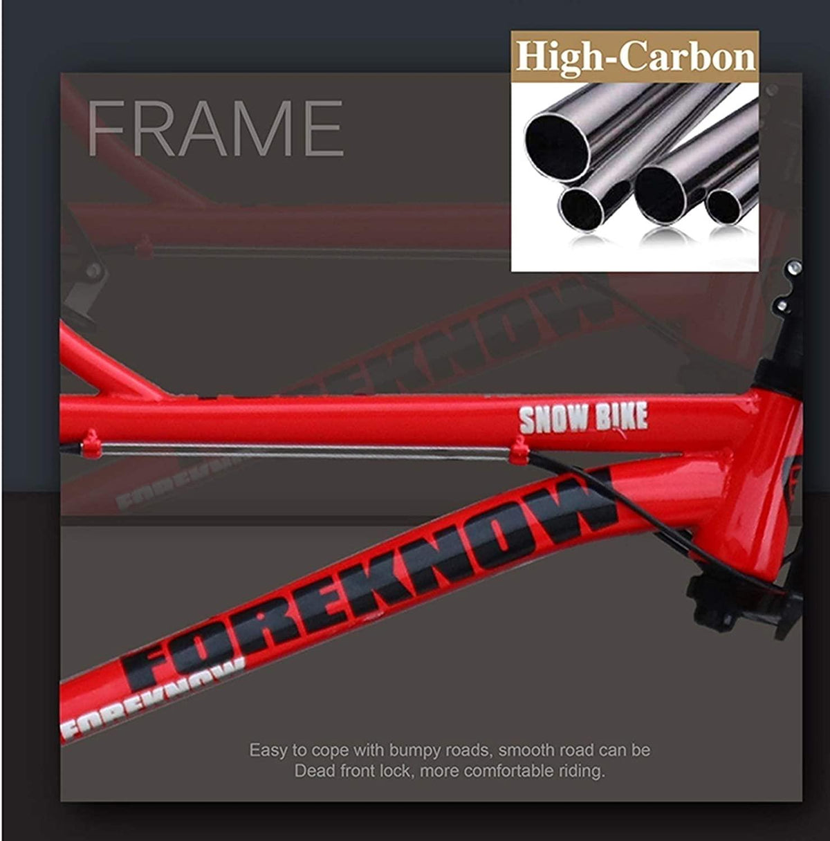 CHICAI High Carbon Steel Cross Country Bike 20-inch Mountain Bike 21/24/27/30 Speed Bike Full Suspension Bike Equipped with Double Disc Brake Mountain Bike (Size : 21-Speed)