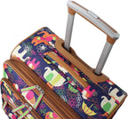Luggage 24" Expandable  Pattern Suitcase With Spinner Wheels For Woman (24in, Elephant Rain)