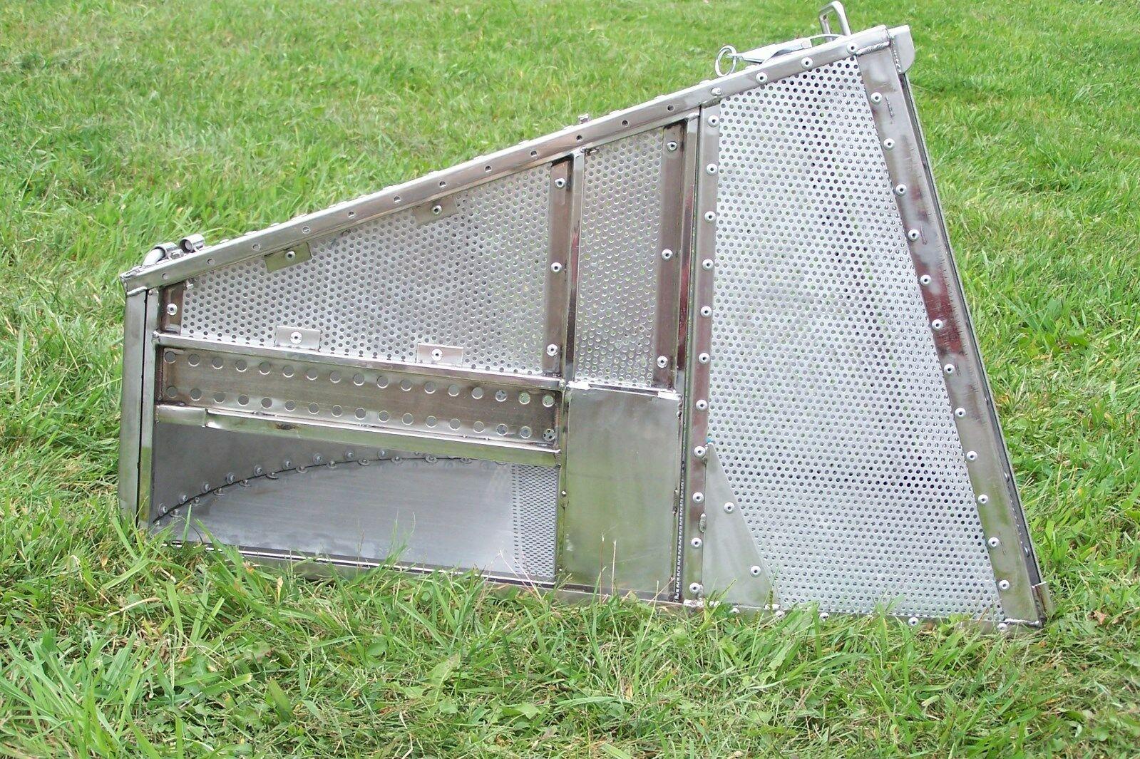 Stainless Steel Grass Catcher for Rider 48" 52" & 61" - 4.4 cf.- RMM EXS1