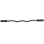 47" Bending Barbell Weightlifting Home Gym Equipment with 2 Clamps, Black