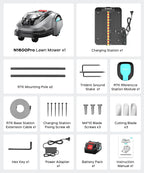 N1600 PRO Robot Lawn Mower, Wireless  with RTK+Vision Navigation, 0.4 Acre Coverage, APP Smart Control Robot Lawn Mower, Multi-Zone Mowing, Curved Path, Adjustable Cutting Height