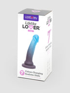 Lifelike Lover Luxe Realistic Color-Changing Silicone Dildo 7 Inch, Black | Black