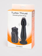 Booty Blaster 10 Function Thrusting Vibrating Butt Plug, Black