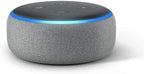 Basics Microwave bundle with Echo Dot (3rd Gen) - Heather Gray