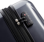 Helium Aero Hardside Expandable Luggage with Spinner Wheels, Titanium, Checked-Medium 25 Inch