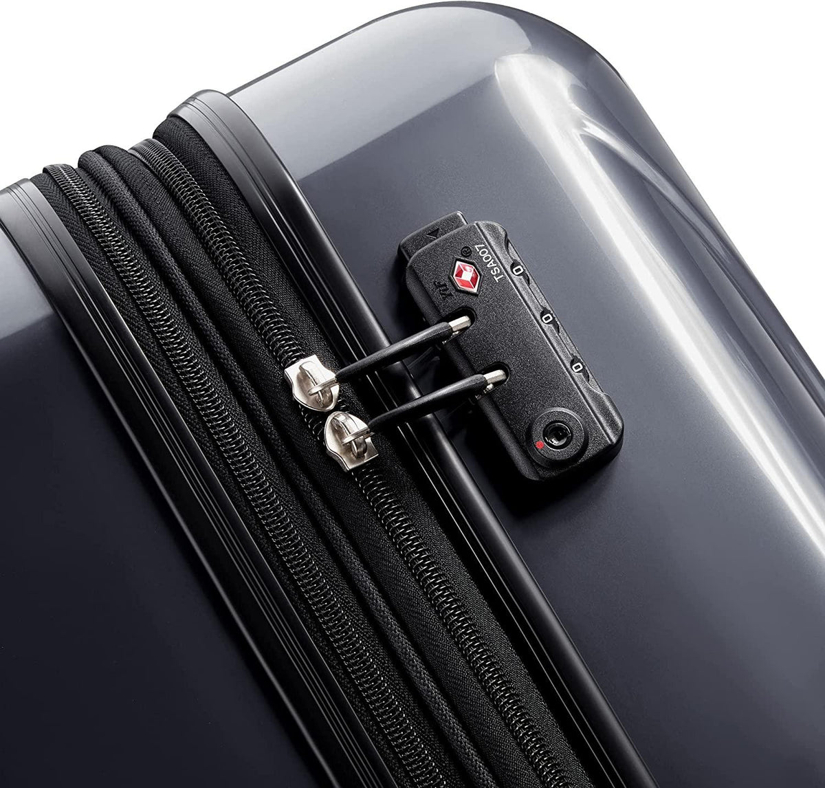 Helium Aero Hardside Expandable Luggage with Spinner Wheels, Titanium, Checked-Medium 25 Inch