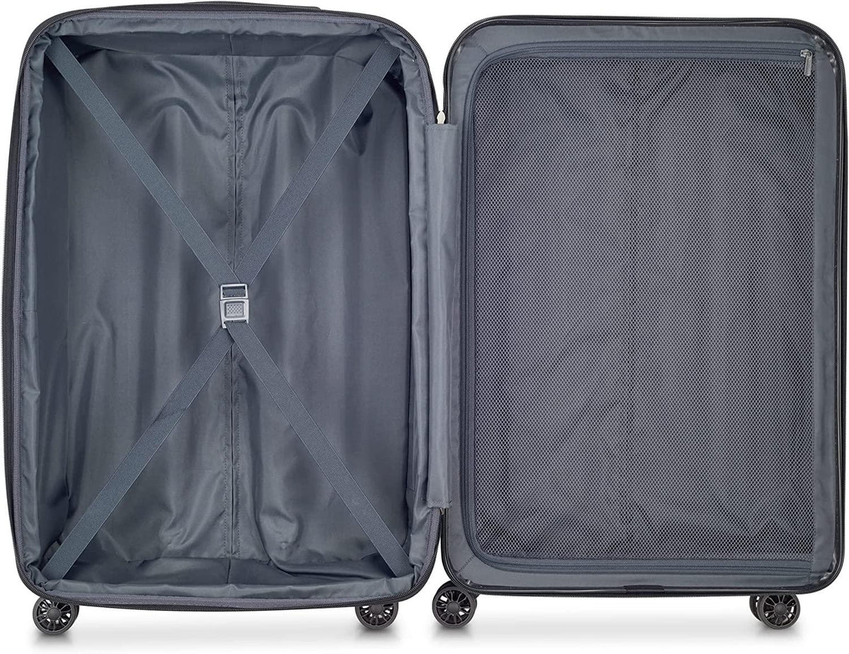 Helium Aero Hardside Expandable Luggage with Spinner Wheels, Titanium, Checked-Medium 25 Inch