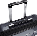 Helium Aero Hardside Expandable Luggage with Spinner Wheels, Titanium, Checked-Medium 25 Inch
