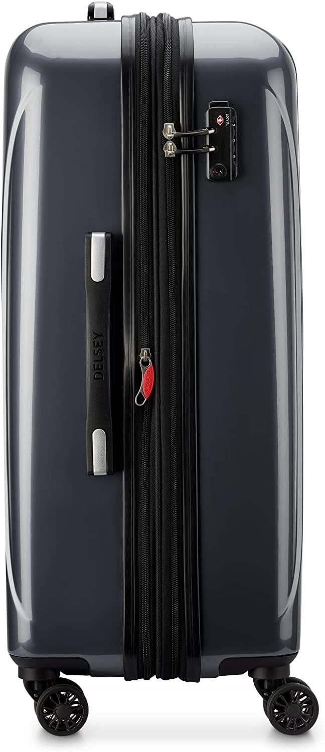 Helium Aero Hardside Expandable Luggage with Spinner Wheels, Titanium, Checked-Medium 25 Inch
