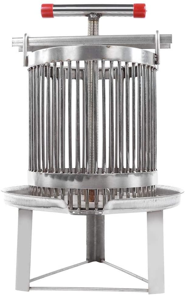 cggjt household manual honey presser, stainless steel wax presser beekeeping tool multifunctional beekeeping supplies beekeeping equipment