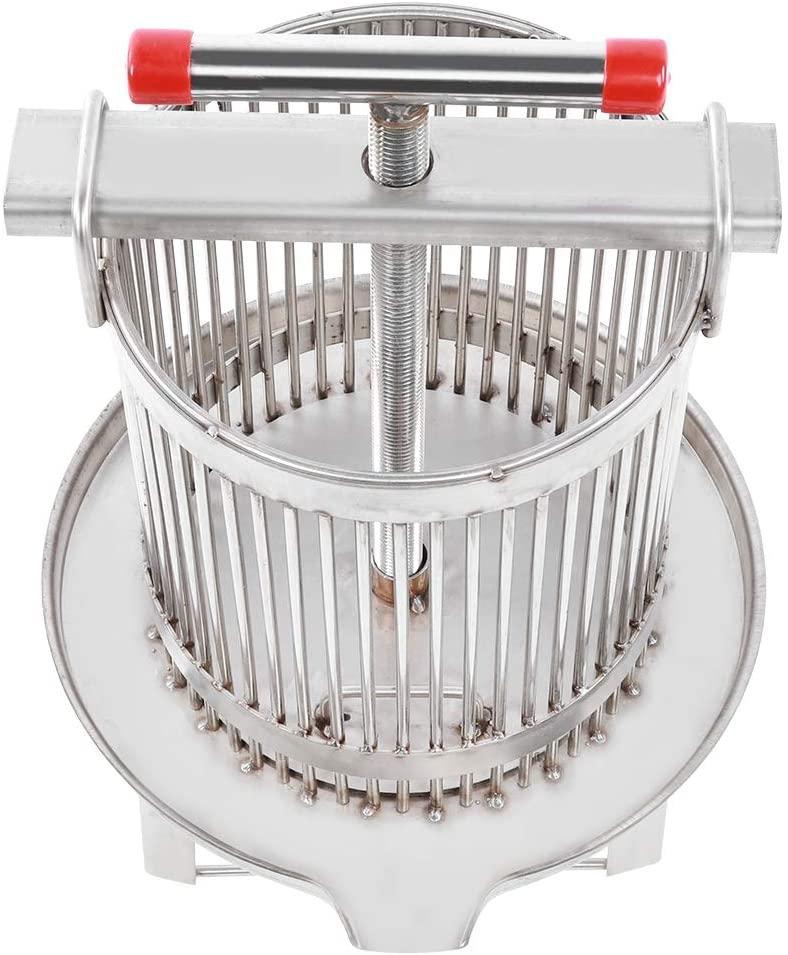 cggjt household manual honey presser, stainless steel wax presser beekeeping tool multifunctional beekeeping supplies beekeeping equipment