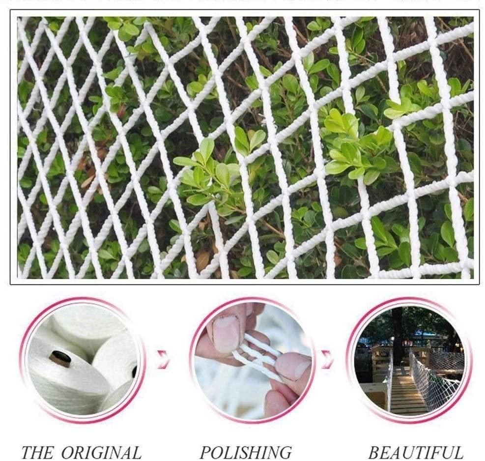 Children Protective Netting Anti-cat Net Climbing Protection Net Outdoor Safe Netting Park Climbing Development Training Rope Net Stairs Balcony Nets Diameter 8cm6mm Stairs Safety +++ (Size : 2x4m)