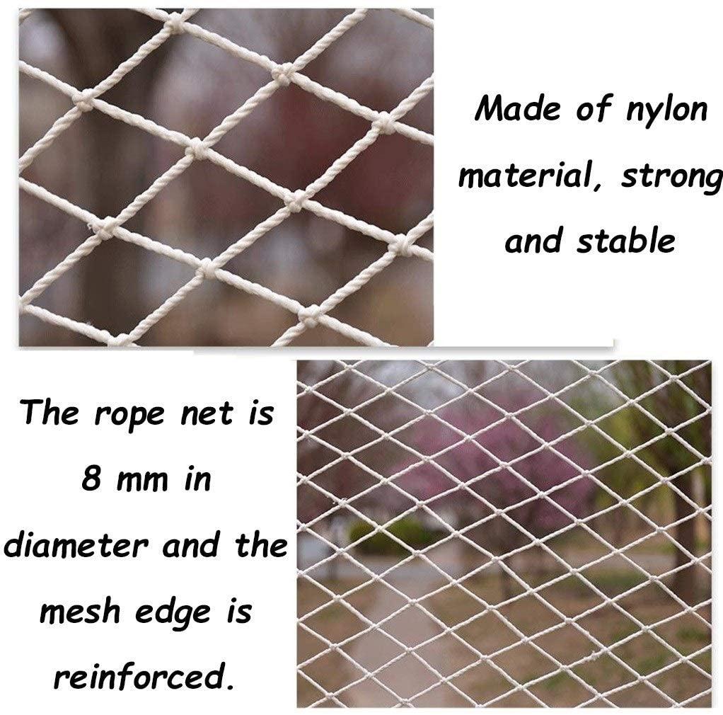 Children Protective Netting Anti-cat Net Climbing Protection Net Outdoor Safe Netting Park Climbing Development Training Rope Net Stairs Balcony Nets Diameter 8cm6mm Stairs Safety +++ (Size : 2x4m)