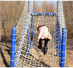 Children Protective Netting Anti-cat Net Climbing Protection Net Outdoor Safe Netting Park Climbing Development Training Rope Net Stairs Balcony Nets Diameter 8cm6mm Stairs Safety +++ (Size : 2x4m)