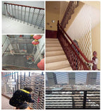 Children Protective Netting Anti-cat Net Climbing Protection Net Outdoor Safe Netting Park Climbing Development Training Rope Net Stairs Balcony Nets Diameter 8cm6mm Stairs Safety +++ (Size : 2x4m)