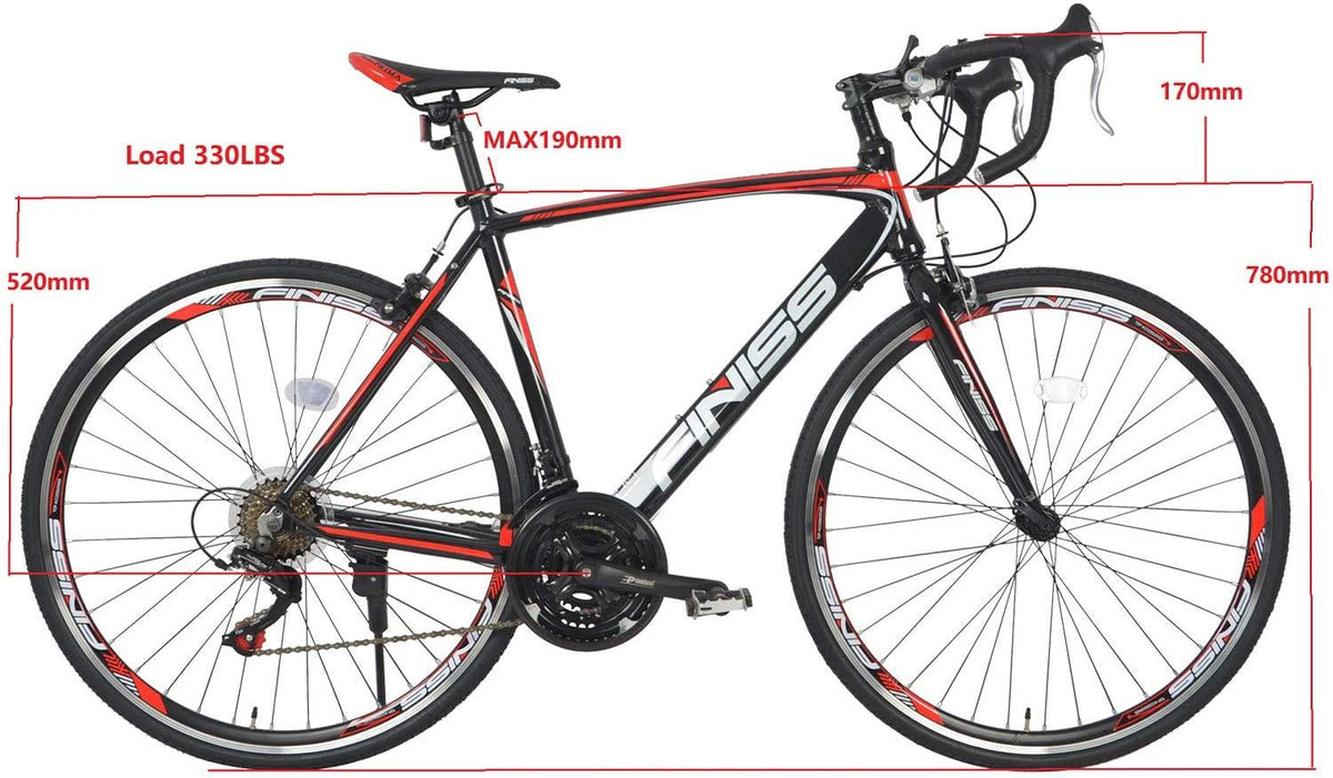 Merax Finiss Road Bike Aluminum 21 Speed 700C Racing Bicycle
