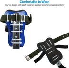 TWSOUL Climbing Spike with 5 Point Belt Straps Portable Adjustable Lanyard and Extra Multi-Functional Straps for Outdoor Jungle Survival Fruit Picking