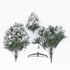 7 ft. Pre-Lit Flocked Artificial Christmas Tree