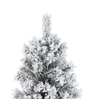 7 ft. Pre-Lit Flocked Artificial Christmas Tree