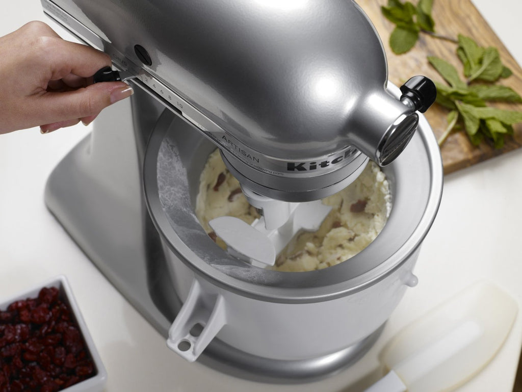 Ice Cream Maker Attachment - Excludes 7, 8, and most 6 Quart Models, Fits 5 to 6 quart Mixers